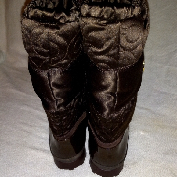 Like New Coach Boots winter or rain boot 8 ...8 1/2 - Picture 5 of 9